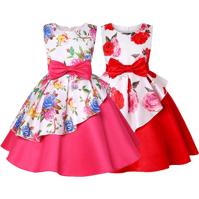 Bow Flower Dress For Girls Birthday Present Wedding Party Princess Girls Dress Toddler Girl Dresses Costume Kids Clothes, Ds033-red
Bow Flower Dress For Girls Birthday Present Wedding Party Princess Girls Dress Toddler Girl Dresses Costume Kids Clothes, Ds033-red
