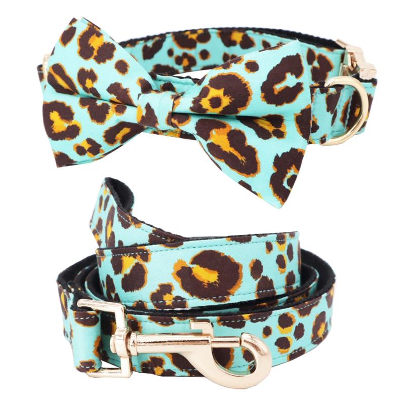 Green leopard Dog Collar Bow Tie with Metal Buckle Big and Small Dog&Cat Collar Pet Accessories
Green leopard Dog Collar Bow Tie with Metal Buckle Big and Small Dog&Cat Collar Pet Accessories