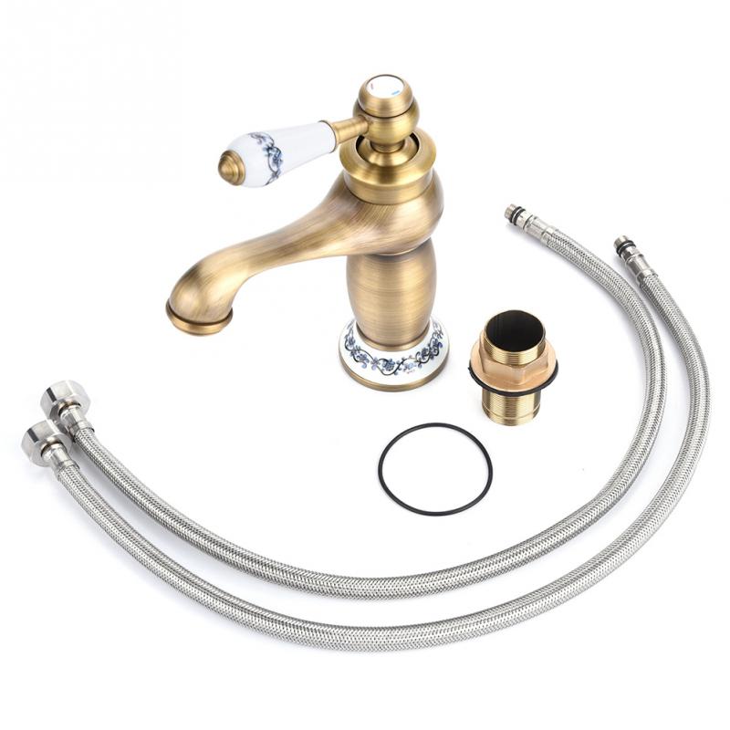 Cold/Hot Water Floral Pattern Faucet for Bathroom Basin Sink Deck Mounted Single Handle Mixer Tap Brass Washbasin Faucet
Cold/Hot Water Floral Pattern Faucet for Bathroom Basin Sink Deck Mounted Single Handle Mixer Tap Brass Washbasin Faucet
