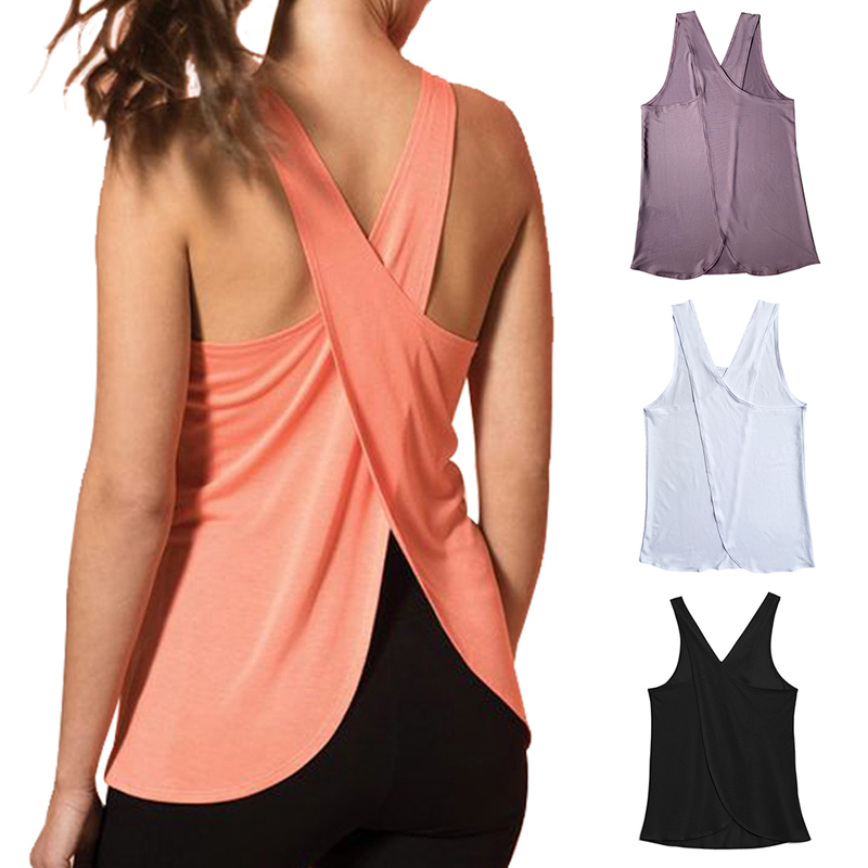 Women Cross Back Running Shirts Sleeveless Body Building Fitness Sport T-shirt Quick Dry Workout Running Top Yoga Vest
Women Cross Back Running Shirts Sleeveless Body Building Fitness Sport T-shirt Quick Dry Workout Running Top Yoga Vest