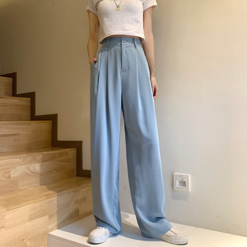 HziriP High Waist Straight Wide Leg Pants Women 2020 New Autumn Summer Bottoms Solid Loose Casual Full Length Suit Pants, Black
HziriP High Waist Straight Wide Leg Pants Women 2020 New Autumn Summer Bottoms Solid Loose Casual Full Length Suit Pants, Black