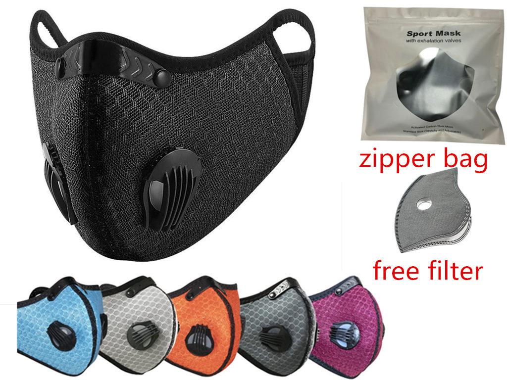 US STOCK Cycling Face Mask Activated Carbon with Filter PM2.5 Anti-Pollution Sport Running Training Protection Dust Mask, Multi
US STOCK Cycling Face Mask Activated Carbon with Filter PM2.5 Anti-Pollution Sport Running Training Protection Dust Mask, Multi