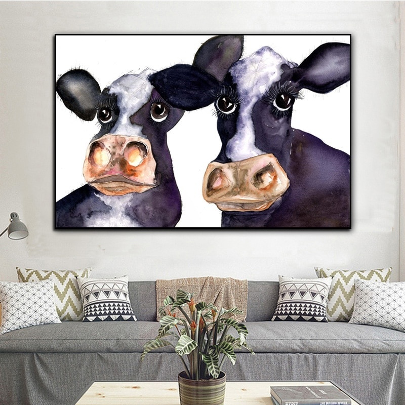 Modern Abstract Wall Art Animal Oil Painting on Canvas Red Cows Prints Wall Pictures for Kids Room Living Room Cuadros Decoracion
Modern Abstract Wall Art Animal Oil Painting on Canvas Red Cows Prints Wall Pictures for Kids Room Living Room Cuadros Decoracion