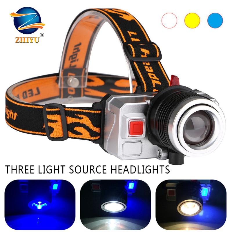 ZHIYU Portable XPE LED Headlamp USB Rechargeable Fishing Headlight Yellow/white/blue 3-color Headlight Fishing Torch
ZHIYU Portable XPE LED Headlamp USB Rechargeable Fishing Headlight Yellow/white/blue 3-color Headlight Fishing Torch