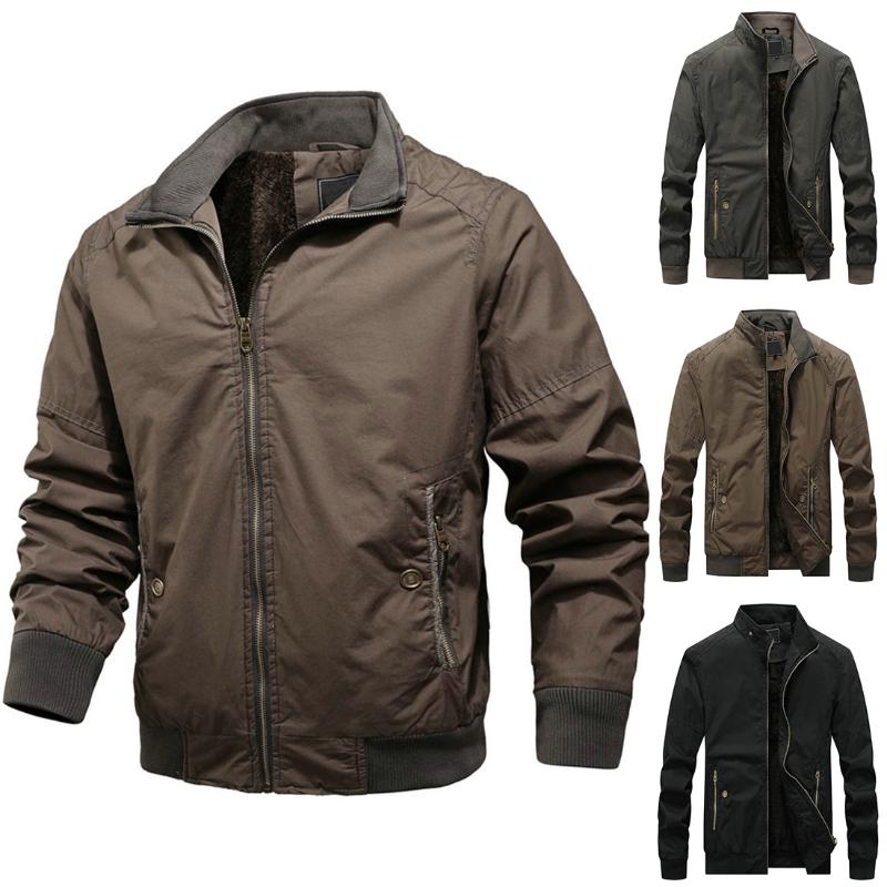 Men's Winter Cotton Coat Warm Jacket Stand Collar Large Size Zipper Coat with Pocket Sporting Outdoor Windproof, Green
Men's Winter Cotton Coat Warm Jacket Stand Collar Large Size Zipper Coat with Pocket Sporting Outdoor Windproof, Green