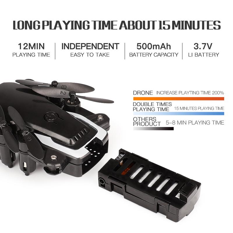 LF606 Wifi FPV Foldable RC Drone with 5.0MP 4K HD Camera Altitude Hold 3D Flips Headless Mode 360 Rotating RC Helicopter Aircraft Airplane