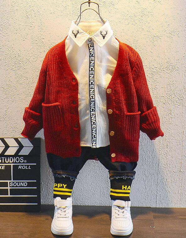 Children Boys winter Kids Clothing Sets Baby Kids Knit cardigan,shirts and jeans 3pcs Toddler Boys Sports Clothes Set 2-7Year, 3pcs set
Children Boys winter Kids Clothing Sets Baby Kids Knit cardigan,shirts and jeans 3pcs Toddler Boys Sports Clothes Set 2-7Year, 3pcs set