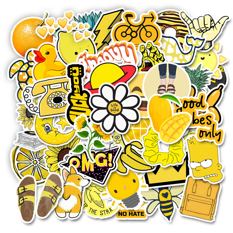 50pcs/Lot Hotsale Cute VSCO Yellow Stickers Waterproof Sticker For Kids Toys Laptop Luggage No Toys Laptop Luggage Notebook Car Decals
50pcs/Lot Hotsale Cute VSCO Yellow Stickers Waterproof Sticker For Kids Toys Laptop Luggage No Toys Laptop Luggage Notebook Car Decals