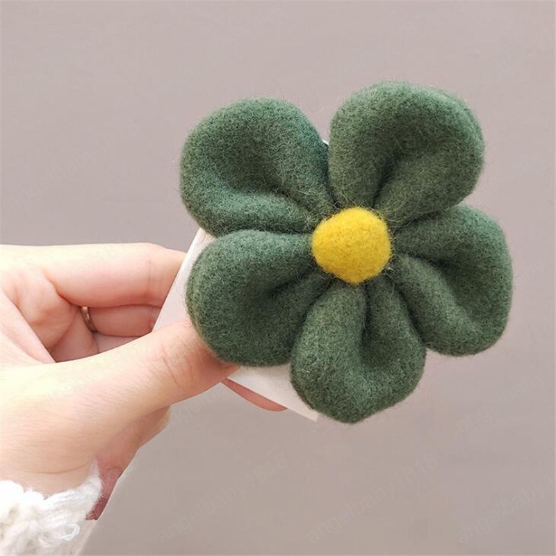 Big Flower korean Style Hariy Hair Clip Elastic Hair band Hair Accessoreis For Women Girls Ponytail Holder Scrunchies Hairpins