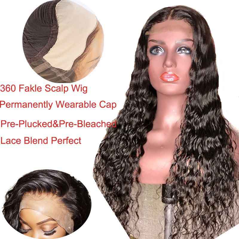 Invisible Water Wave Human Hair Wigs Bleached Knots Black 360 Fake Scalp Lace Frontal Wig Remy Preplucked Transparent Lace Wigs, Medium brown
Invisible Water Wave Human Hair Wigs Bleached Knots Black 360 Fake Scalp Lace Frontal Wig Remy Preplucked Transparent Lace Wigs, Medium brown