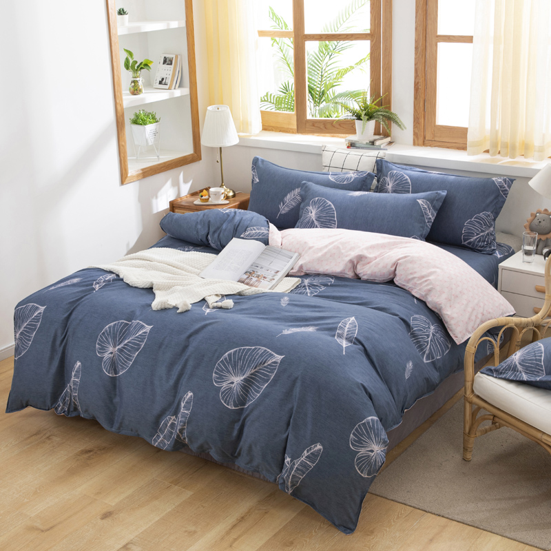 Europe Simple Bedding Set Comforter Shell Duvet Cover Quilt Case Sheet Grid Bed Linens 150x200cm Double Size Leaf Pattern, Qchhr
Europe Simple Bedding Set Comforter Shell Duvet Cover Quilt Case Sheet Grid Bed Linens 150x200cm Double Size Leaf Pattern, Qchhr