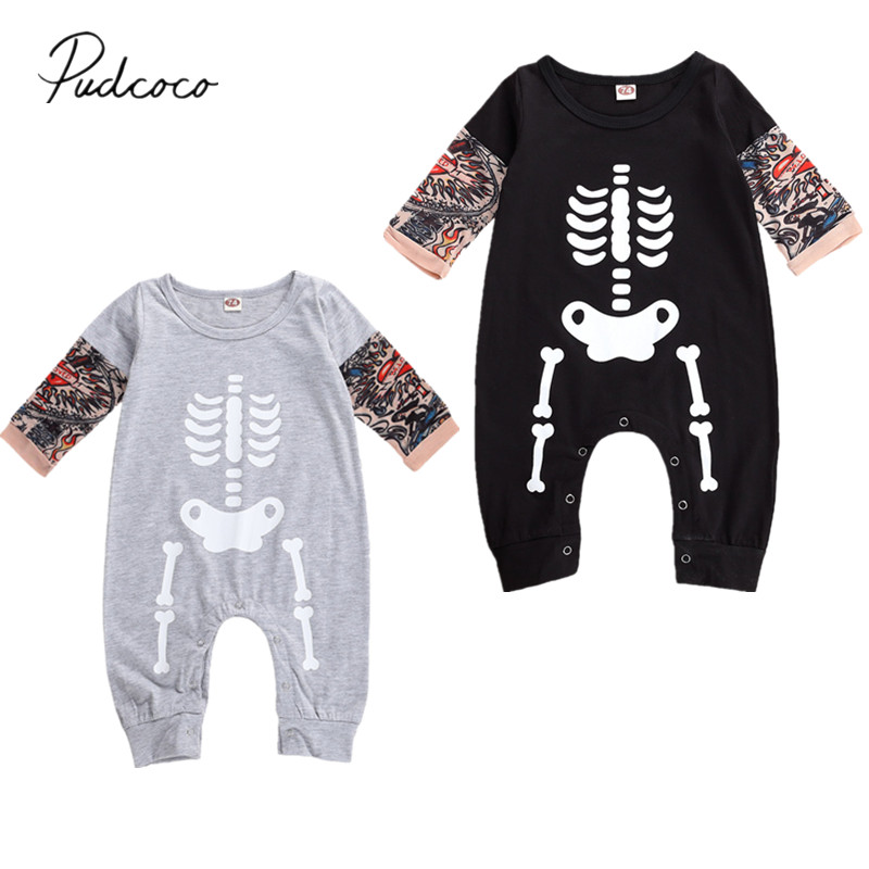 2020 Newest Hot Newborn baby girl boy Halloween Jumpsuits Tattoo Short Sleeve Round Neck Cotton Long Sleeve Romper, Black
2020 Newest Hot Newborn baby girl boy Halloween Jumpsuits Tattoo Short Sleeve Round Neck Cotton Long Sleeve Romper, Black