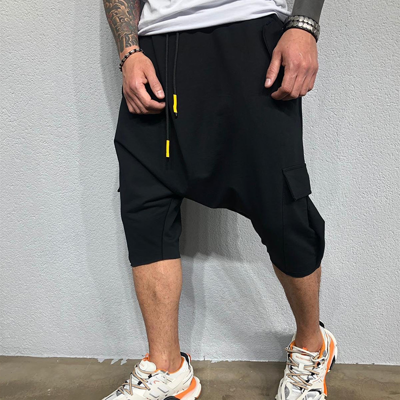 Autumn Men Pants Hip Hop Harem Joggers Pants 2020 New Male Trousers Mens Joggers Solid Multi-pocket Sweatpants M-XXL1