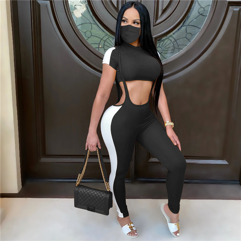 Fashion Women Sets 2PCS Stitching Leggings+Cut Waist Short Tops Casual Suit Women Slim Colthes 2020 New, Multi 
Fashion Women Sets 2PCS Stitching Leggings+Cut Waist Short Tops Casual Suit Women Slim Colthes 2020 New, Multi