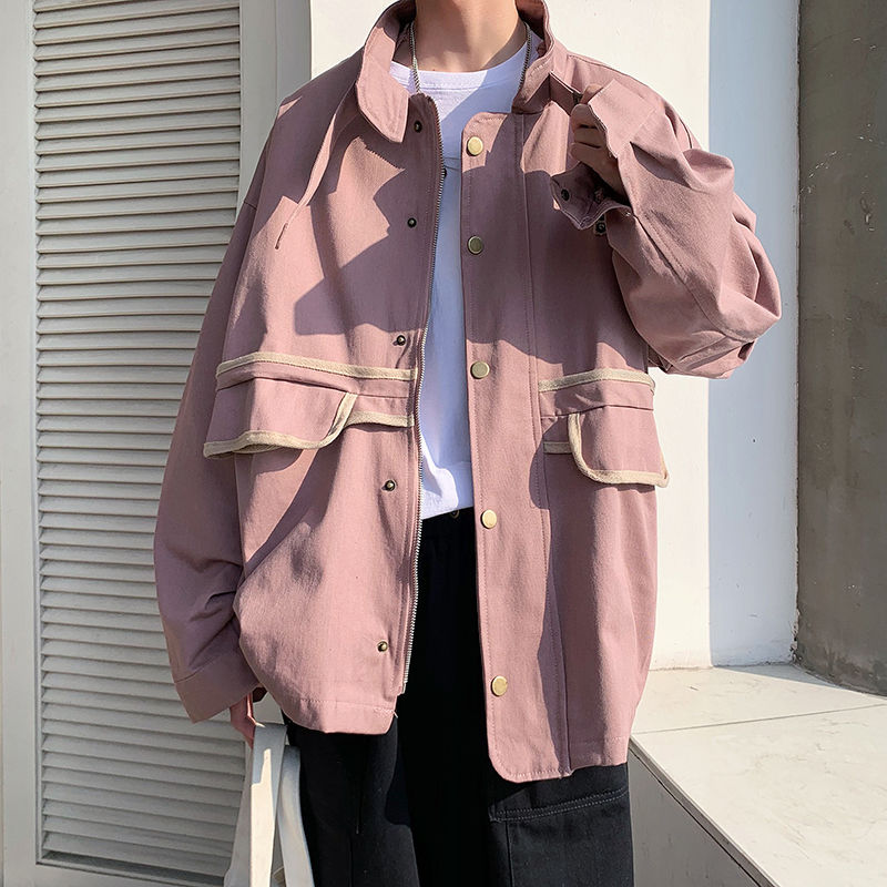 Cotton Casual Jacket Men's Fashion Stand-up Collar Baseball Uniform Jackets Mens Streetwear Loose Hip-hop Bomber Jacket Men, Black
Cotton Casual Jacket Men's Fashion Stand-up Collar Baseball Uniform Jackets Mens Streetwear Loose Hip-hop Bomber Jacket Men, Black