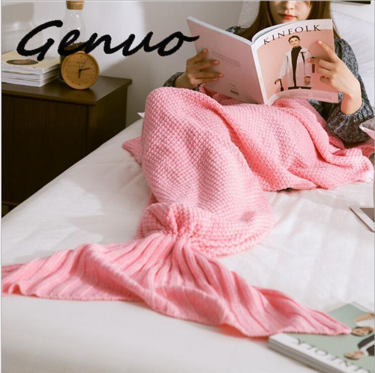 Genuo 2020 New Knitted Mermaid Tail Handmade Crochet Super Soft Mermaid Blanket Fish Scale Knitted Cashmere TV Sofa Skirt, Pink
Genuo 2020 New Knitted Mermaid Tail Handmade Crochet Super Soft Mermaid Blanket Fish Scale Knitted Cashmere TV Sofa Skirt, Pink