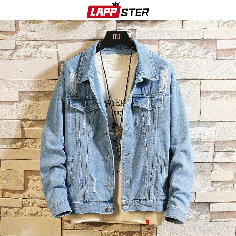 LAPPSTER Blue Hole Japanese Streetwear Denim Jackets 2020 Men Hip Hop Bomber Jacket Denim Jacket Harajuku Casual Windbreaker 4XL
LAPPSTER Blue Hole Japanese Streetwear Denim Jackets 2020 Men Hip Hop Bomber Jacket Denim Jacket Harajuku Casual Windbreaker 4XL