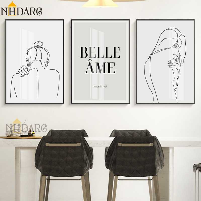 Black White Line Girl Naked Wall Art Posters and Prints Canvas Painting Wall Picture for Living Room Modern Nordic Home Decor
Black White Line Girl Naked Wall Art Posters and Prints Canvas Painting Wall Picture for Living Room Modern Nordic Home Decor