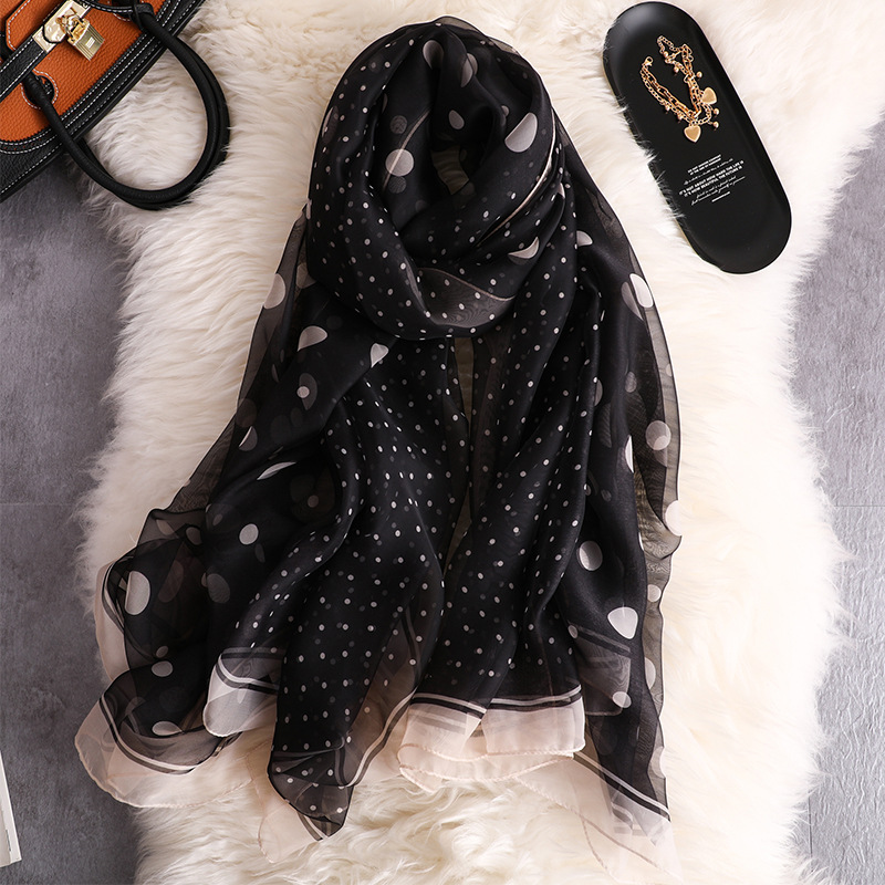 RUNMEIFA 2020 New Fashion Summer Silk Scarf For Women Spot Print Long Wrap and Shawl Beach Hijab Female Foulard
RUNMEIFA 2020 New Fashion Summer Silk Scarf For Women Spot Print Long Wrap and Shawl Beach Hijab Female Foulard