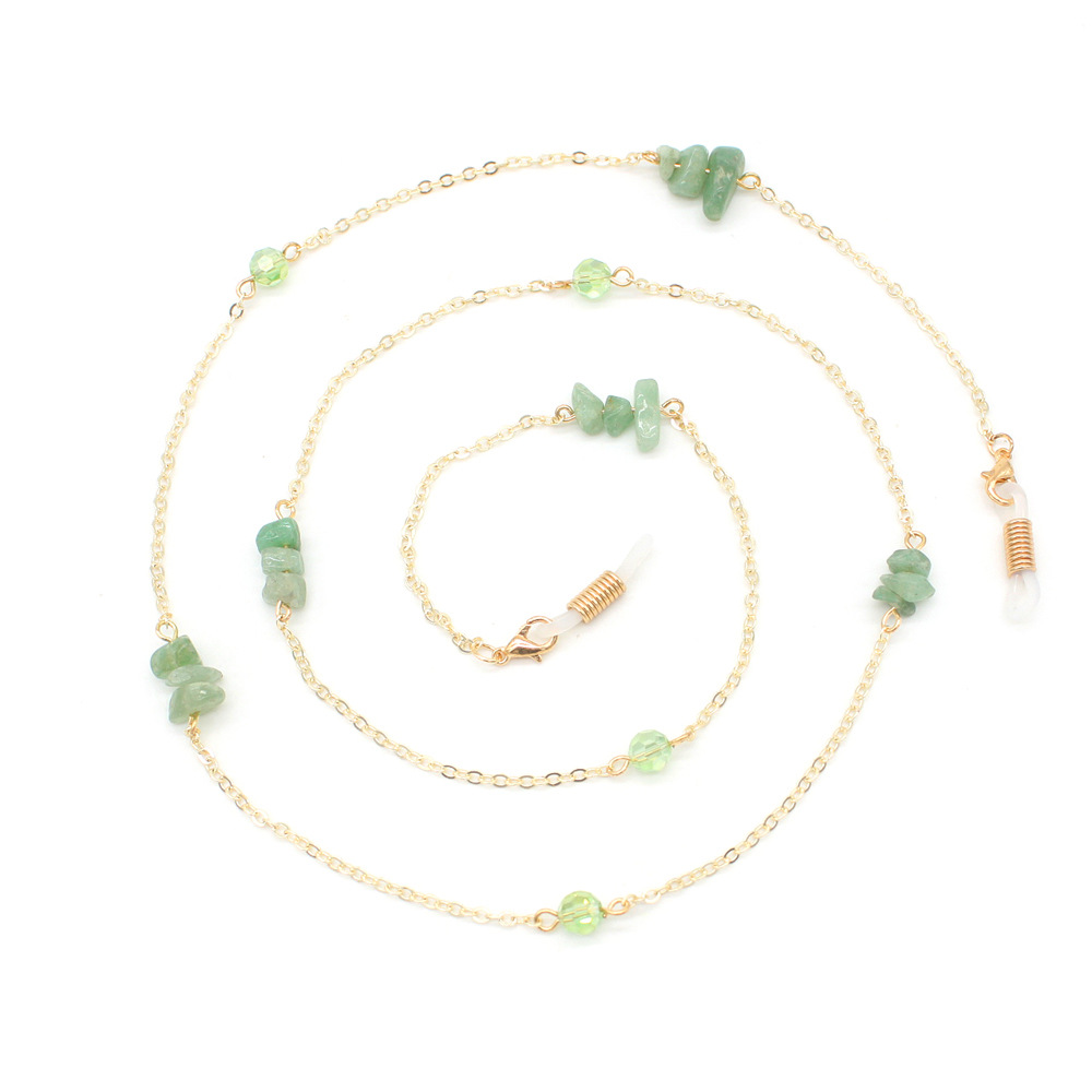 Elegant Chic Irrgular Stone Beads Charm Sunglasses Lanyard Strap Necklace Metal Eyeglass Glasses Chain Cord for Reading Glasses
Elegant Chic Irrgular Stone Beads Charm Sunglasses Lanyard Strap Necklace Metal Eyeglass Glasses Chain Cord for Reading Glasses