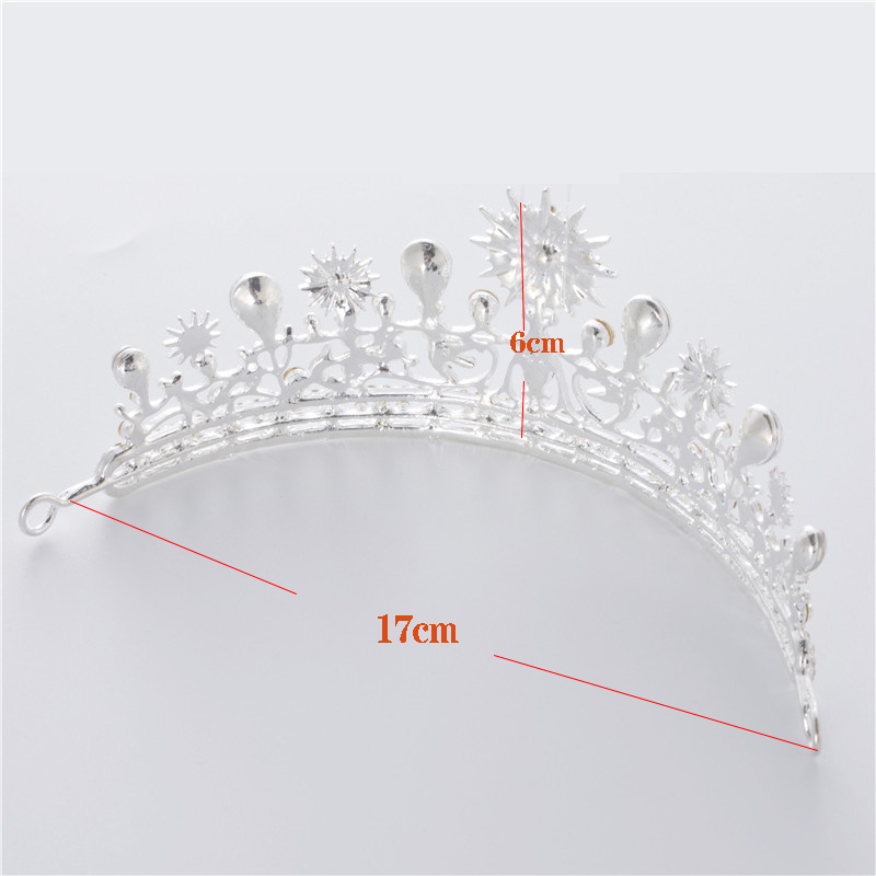 Retro Royal Blue Wedding Crown Tiara Headdress For Prom Quinceanera Party Wear Crystal Beaded Updo Half Hair Ornaments Bridal Jewelry 2020