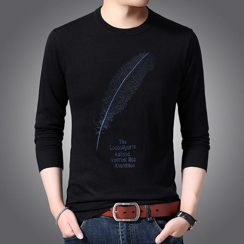 Men's O-neck Wool Pullover Autumn Winter Long Sleeve Slim Fit Patchwork Perfect Quality Clothes Knitted Cotton Casual Sweater, Black
Men's O-neck Wool Pullover Autumn Winter Long Sleeve Slim Fit Patchwork Perfect Quality Clothes Knitted Cotton Casual Sweater, Black