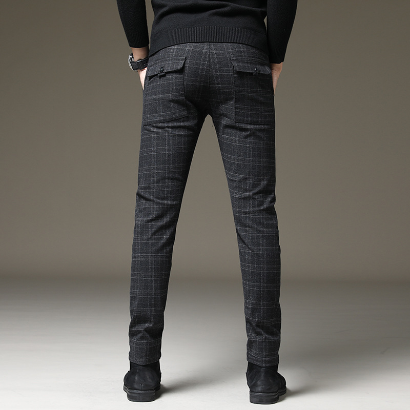 2020 New England Plaid Pants and Dress Pants Men Sanding Male Trousers Men's Spring and Autumn Long, Black
2020 New England Plaid Pants and Dress Pants Men Sanding Male Trousers Men's Spring and Autumn Long, Black