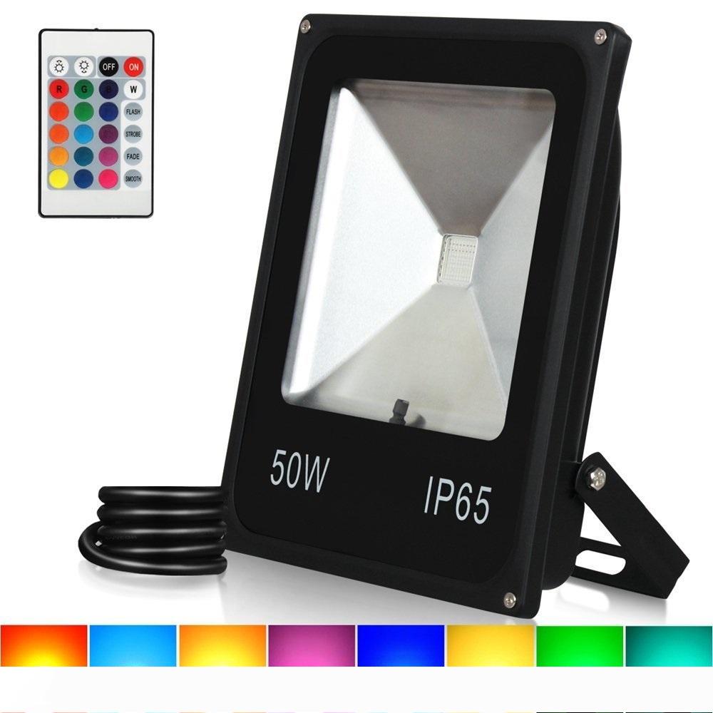 

AC85V-265V LED Flood Light 10W 20W 30W 50W RGB Waterproof IP65 Reflector Led Floodlight Garden Spotlight Outdoor Spot Lamp