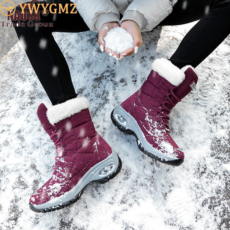 NAUSK New Winter Women Boots High Quality Keep Warm Mid-Calf Snow Boots Women Lace-up Comfortable Ladies Chaussures Femme, Black
NAUSK New Winter Women Boots High Quality Keep Warm Mid-Calf Snow Boots Women Lace-up Comfortable Ladies Chaussures Femme, Black