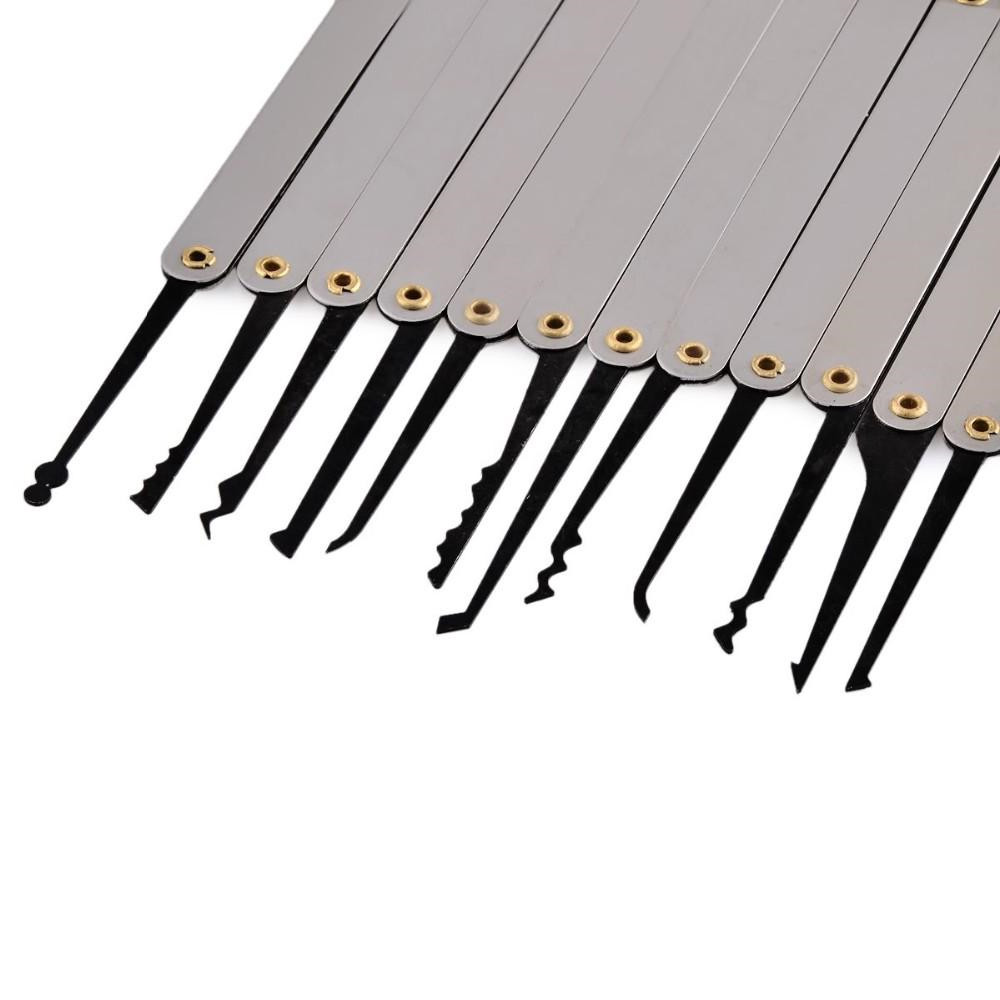 15 Piece Unlocking Lock Pick Set Key Extractor Tools Locksmith Supplies