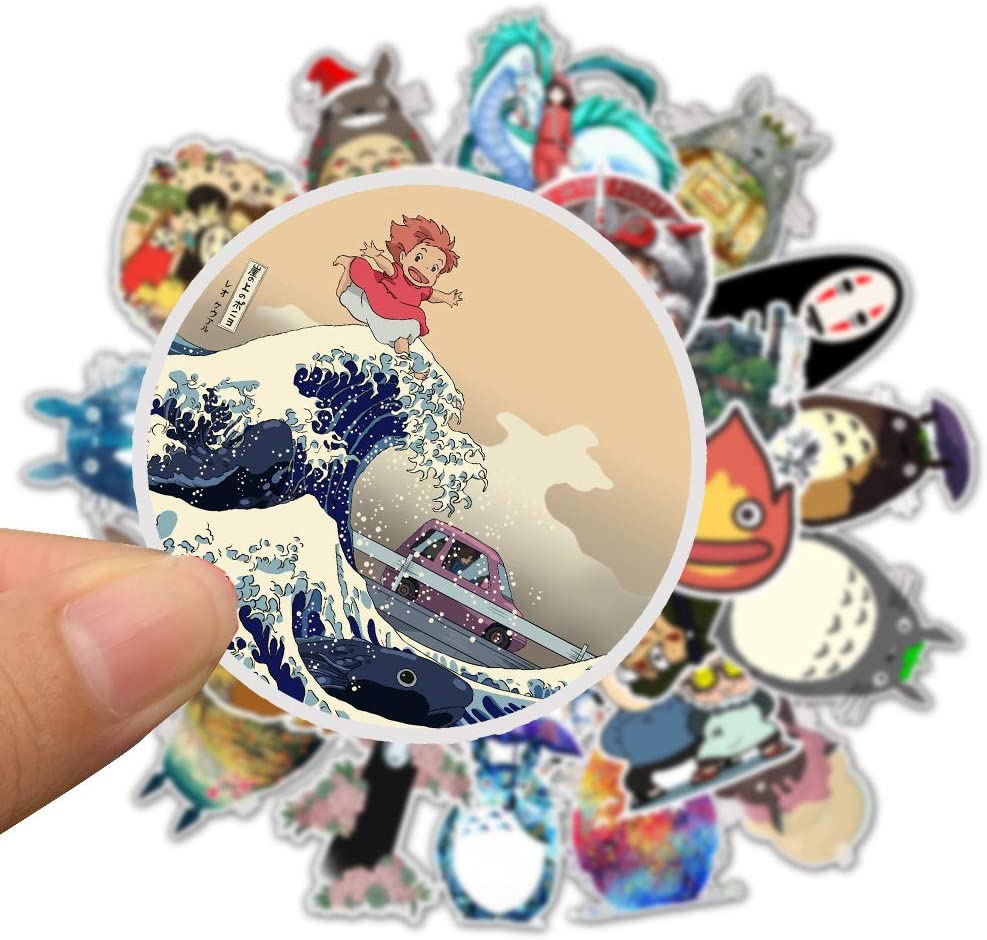 Pack of 50pcs Wholesale Cartoon Stickers Lovely Japan Anime Decals Laptop Skateboard Motor Bottle Car Waterproof Decal Bulk Lots