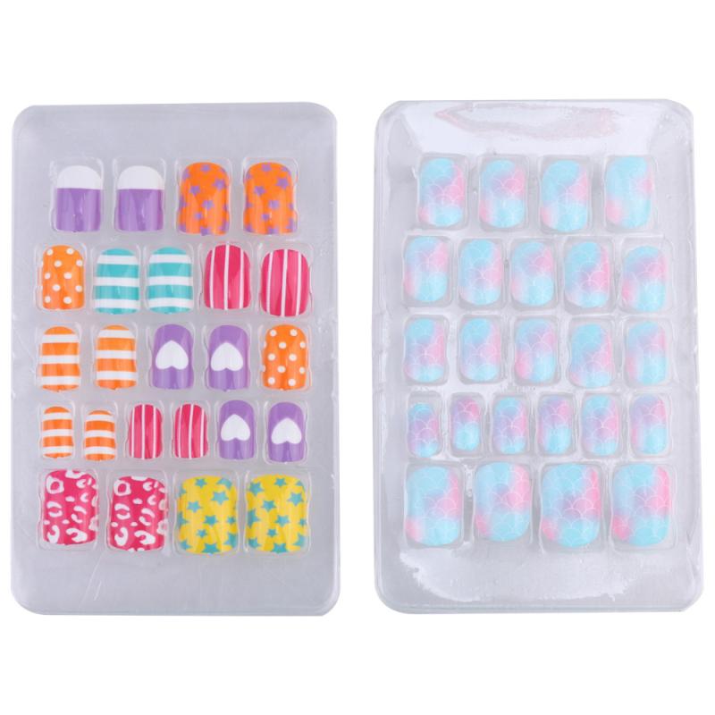 2 Boxes Nail Sticker Set Lovely Fake Nails Self-adhesive Artificial Nail for Kids Little Girls (Assorted Color
2 Boxes Nail Sticker Set Lovely Fake Nails Self-adhesive Artificial Nail for Kids Little Girls (Assorted Color