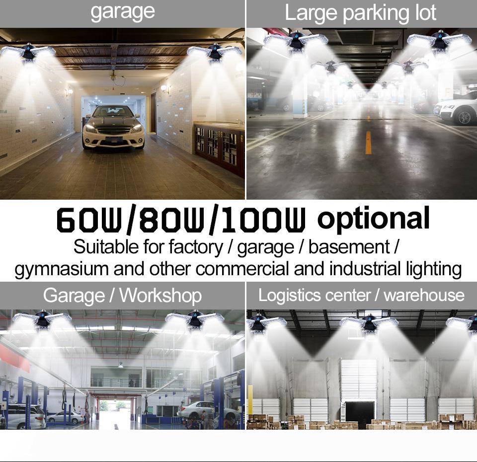 E26 E27 Ceiling Lamp for Warehouse 60 80 100W Deformable LED Garage Workshop Light IP65 Waterproof Industrial Lighting MS001
E26 E27 Ceiling Lamp for Warehouse 60 80 100W Deformable LED Garage Workshop Light IP65 Waterproof Industrial Lighting MS001