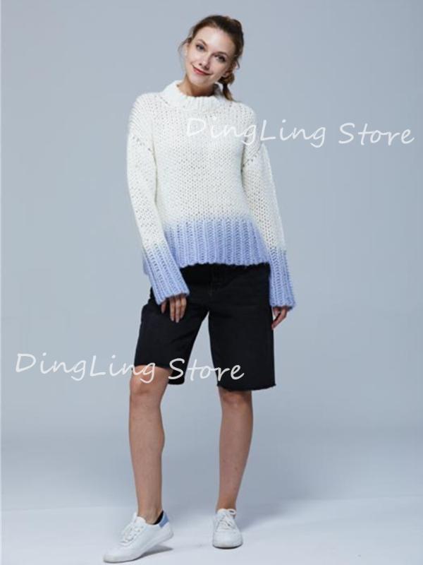 Women Knitted Hollow Out Sweater O-neck Long Sleeve Color Patchwork Knitwear Pullover Tops For 2020 Autumn Winter
Women Knitted Hollow Out Sweater O-neck Long Sleeve Color Patchwork Knitwear Pullover Tops For 2020 Autumn Winter