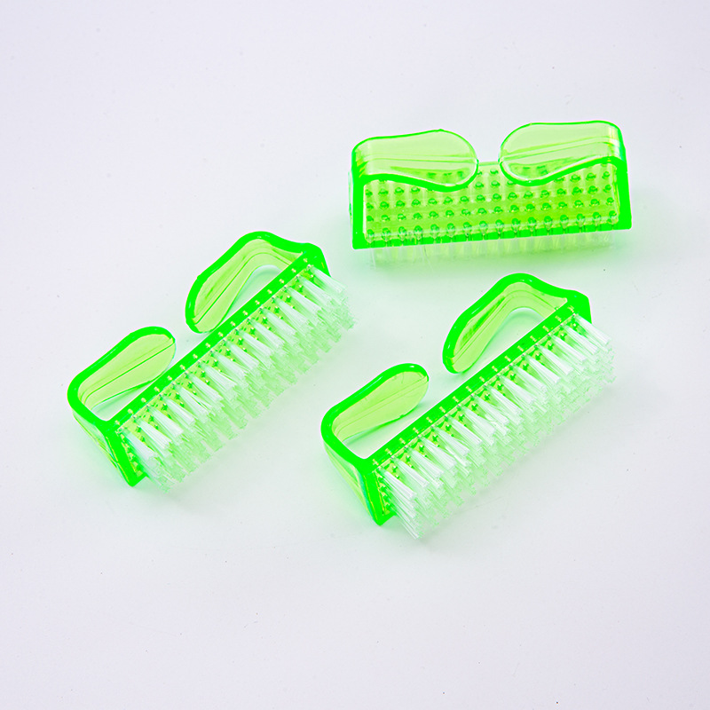 Plastic Manicure Pedicure Brush Nail Cleaning Tools Soft Remove Dust Brushes Nail Care Accessories Portable Calf Horn Brush Nails Tools