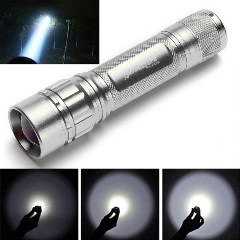Silver Zoomable Focus Mini led Aluminum alloy 3 Modes Torch Lamp 3000 LM Adjustable Penlight Waterproof For Outdoor
Silver Zoomable Focus Mini led Aluminum alloy 3 Modes Torch Lamp 3000 LM Adjustable Penlight Waterproof For Outdoor