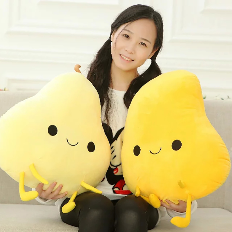 Cuddly Fruits Plush Toy Smile Stuffed Plants Mango Orange Peach Pear Vegetables Decor Props Kids Nursing Pillow MX200716