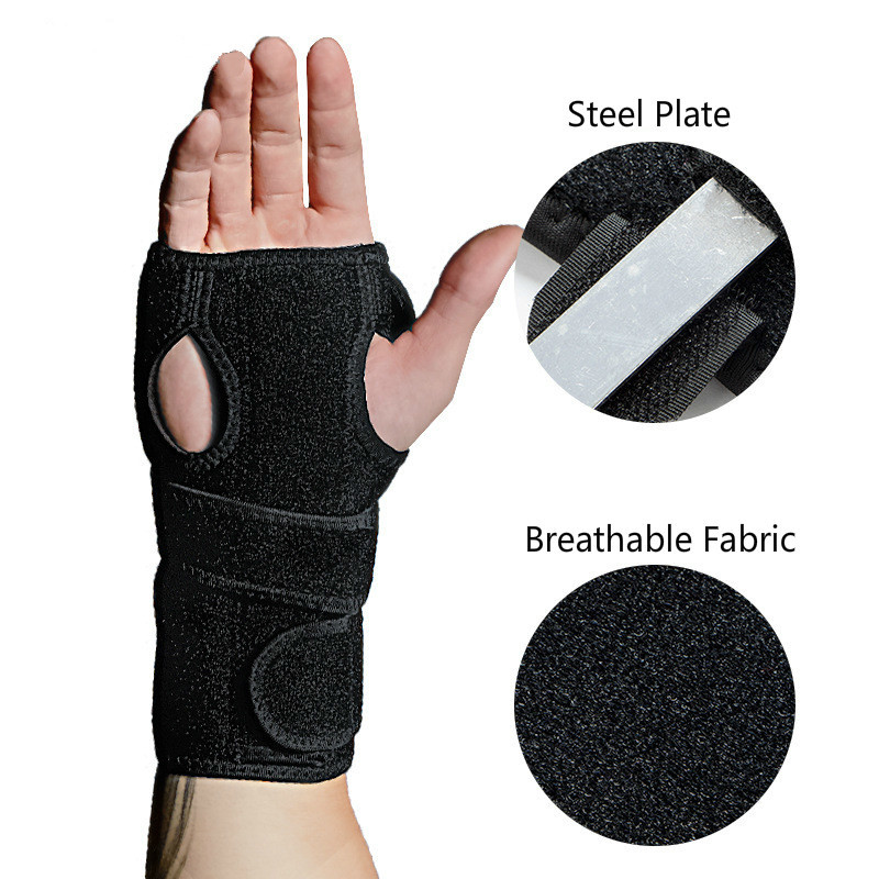 1PCS Adjustable Wrist Support Carpal Tunnel Splint Steel Plate Wrist Brace Wrap Wristband Sprain Pain Relief Hand Protector, Free size
1PCS Adjustable Wrist Support Carpal Tunnel Splint Steel Plate Wrist Brace Wrap Wristband Sprain Pain Relief Hand Protector, Free size