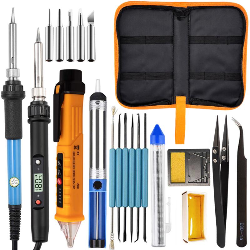Soldering Iron Kit 60W/80W Adjustable Portable Tote Bag Soldering Iron Kit EU / US Multi-Function Imprint For Wood Burning Tools
Soldering Iron Kit 60W/80W Adjustable Portable Tote Bag Soldering Iron Kit EU / US Multi-Function Imprint For Wood Burning Tools