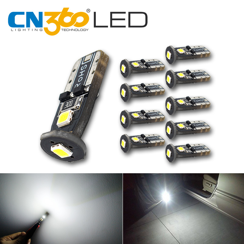 CN360 10PCS Super Bright SMD 12V T10 W5W 168 194 Car LED Auto Clearance Door Reading License Plate Lamp Bulb 1 Years Warranty, As pic
CN360 10PCS Super Bright SMD 12V T10 W5W 168 194 Car LED Auto Clearance Door Reading License Plate Lamp Bulb 1 Years Warranty, As pic