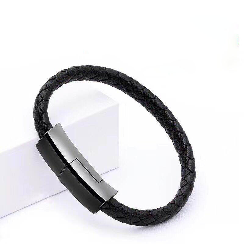 Bracelet USB Cable Type C /Micro USB Cable leather Woven data sync charger adapter for Samsuang S20/ S10/S9/S8/Note 10 &Android phones, Black
Bracelet USB Cable Type C /Micro USB Cable leather Woven data sync charger adapter for Samsuang S20/ S10/S9/S8/Note 10 &Android phones, Black