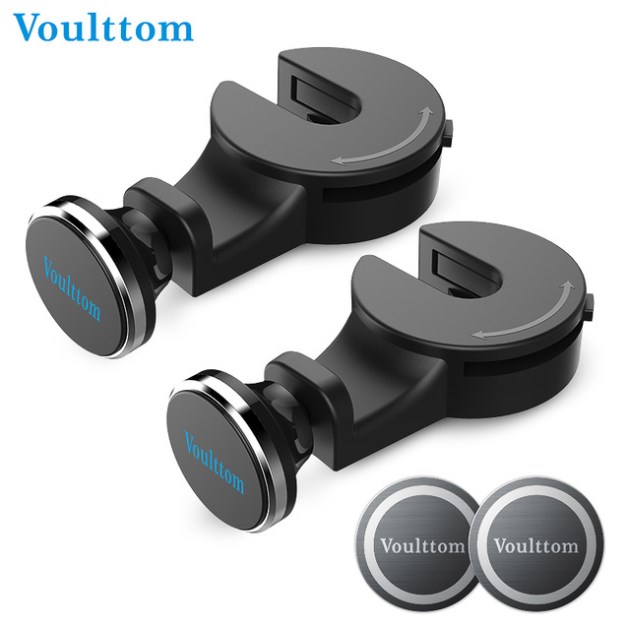 Tablet Voulttom 2pc/lot Phone Holder for Car Headrest hanger for tablet mobile Phone halterung back seat car tablet holder