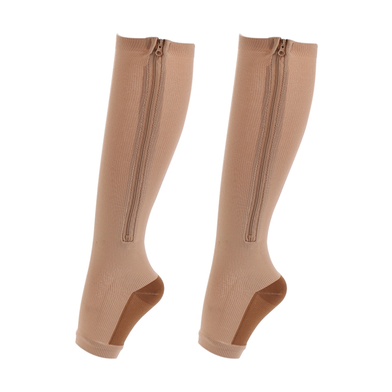 Men Women Compression Socks Support Knee Zipper Socks Open Toe Thin Stretchy Sox High Clothing
Men Women Compression Socks Support Knee Zipper Socks Open Toe Thin Stretchy Sox High Clothing