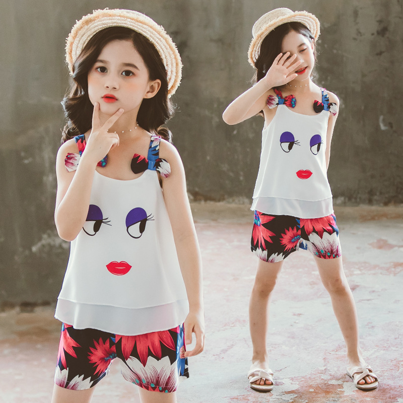 Fashion Summer Girls Clothes Set 2020 Children Chiffon Sling Vest+Pants Kids Outfits Teen Girl Clothing Sets 4 6 8 10 12 Years, White
Fashion Summer Girls Clothes Set 2020 Children Chiffon Sling Vest+Pants Kids Outfits Teen Girl Clothing Sets 4 6 8 10 12 Years, White
