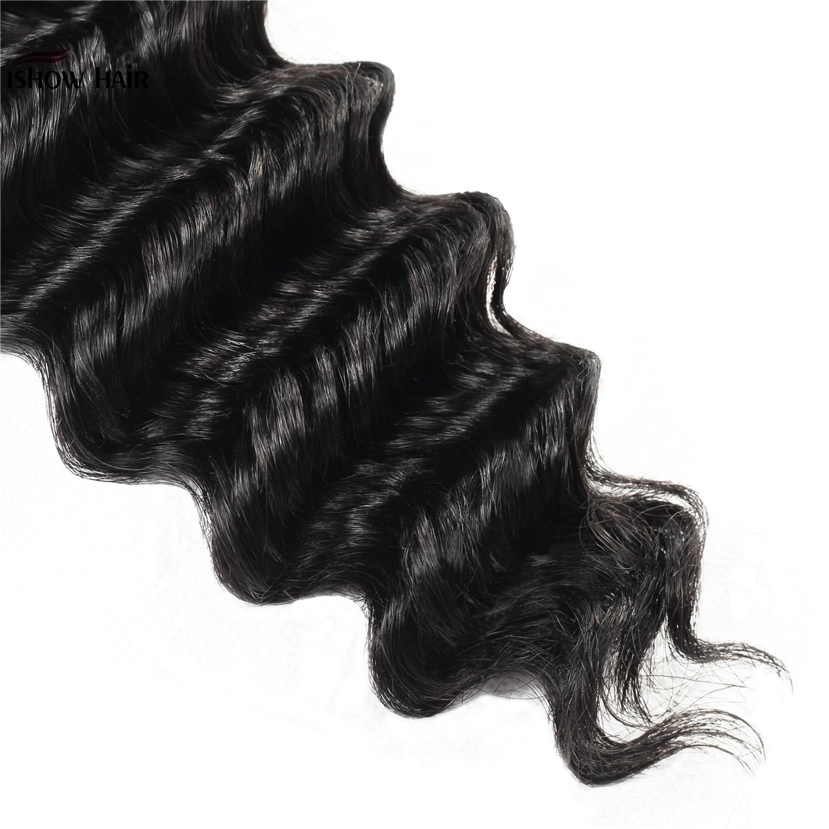 10A Brazilian Hair Deep Wave Human Bundles With Closure Wholesale Peruvian Human Hair Weaves 3Bundles With Closure Hair Extensions