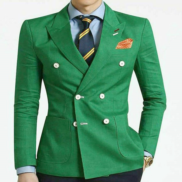 2020 Green Double-breasted Linen Suits Men Retro Wedding Groom Suit Peaked Lapel Terno Masculino 2 Piece Set (Jacket+Pants, Custom
2020 Green Double-breasted Linen Suits Men Retro Wedding Groom Suit Peaked Lapel Terno Masculino 2 Piece Set (Jacket+Pants, Custom