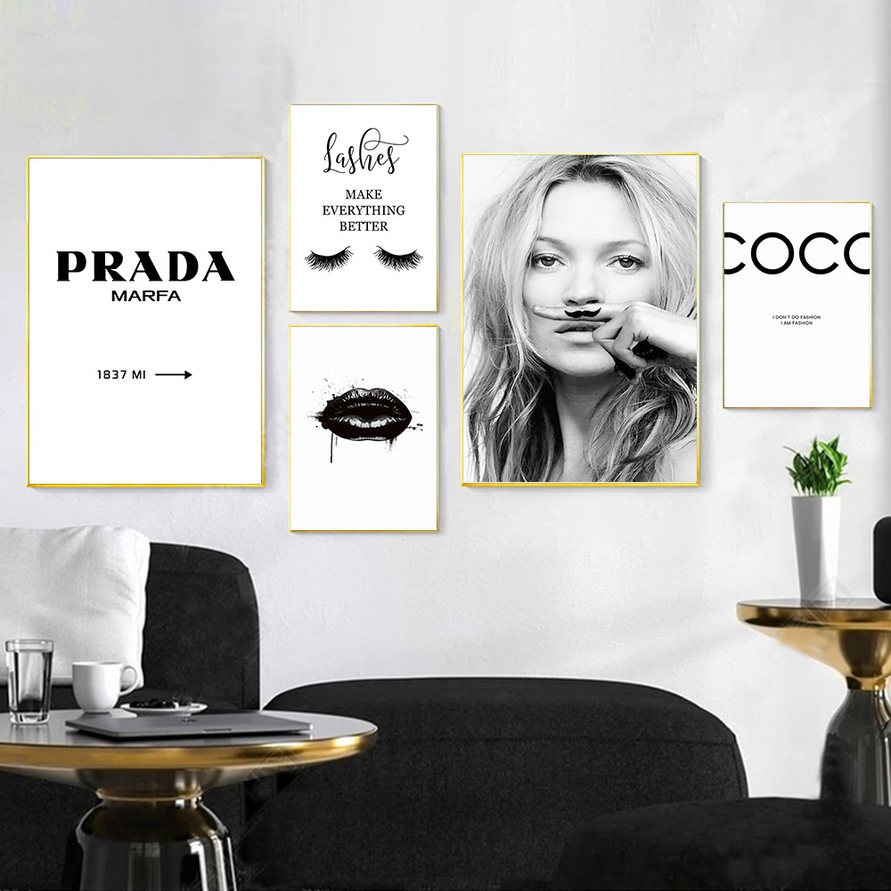 Fashion Poster Eyelashes Lips Make Up Canvas Painting Black White Posters And Prints Nordic Wall Art Pictures For Living Room
Fashion Poster Eyelashes Lips Make Up Canvas Painting Black White Posters And Prints Nordic Wall Art Pictures For Living Room