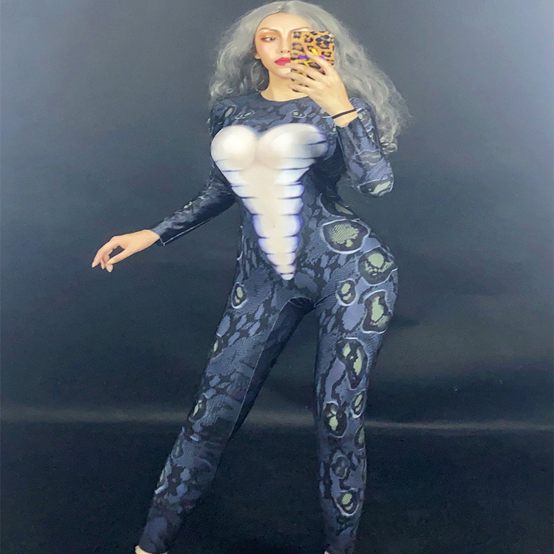 New Snake Skin Print Jumpsuit Outfit Female Singer Performance Party Wear Dance Stage Costume Bodysuit Prom Show Leggings
New Snake Skin Print Jumpsuit Outfit Female Singer Performance Party Wear Dance Stage Costume Bodysuit Prom Show Leggings