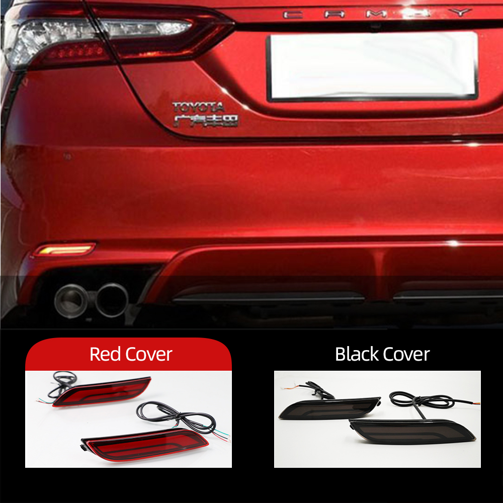 2Pcs LED Reflector For Toyota Camry 2018 2019 2020 Rear Bumper Tail Light Driving Lamp Turn Signal Lamp Rear fog lamp
2Pcs LED Reflector For Toyota Camry 2018 2019 2020 Rear Bumper Tail Light Driving Lamp Turn Signal Lamp Rear fog lamp