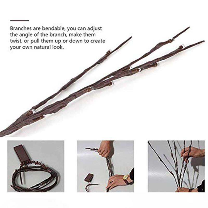 LED Willow Branch Lamp Floral Lamp Tree Branch Lights 20 LED Decorative Light for Home Bar Wedding Christmas
LED Willow Branch Lamp Floral Lamp Tree Branch Lights 20 LED Decorative Light for Home Bar Wedding Christmas